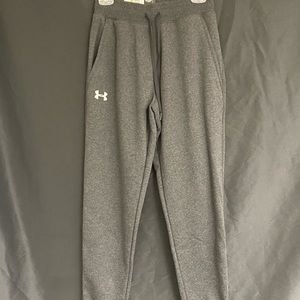 UNDER ARMOUR / DARK GRAY COTTON JOGGERS / SIZE: M